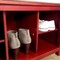 John Louis Home Solid Wood 10 Bin Shoe Storage Bench Red Mahogany JLH-SB-M - alternate 3